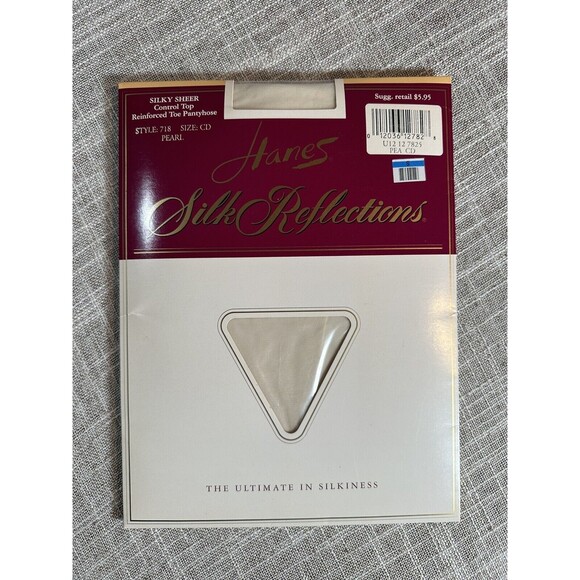 Hanes Silk Reflections Silky Sheer Pearl Pantyhose Style 718 SIZE CD - Picture 1 of 4